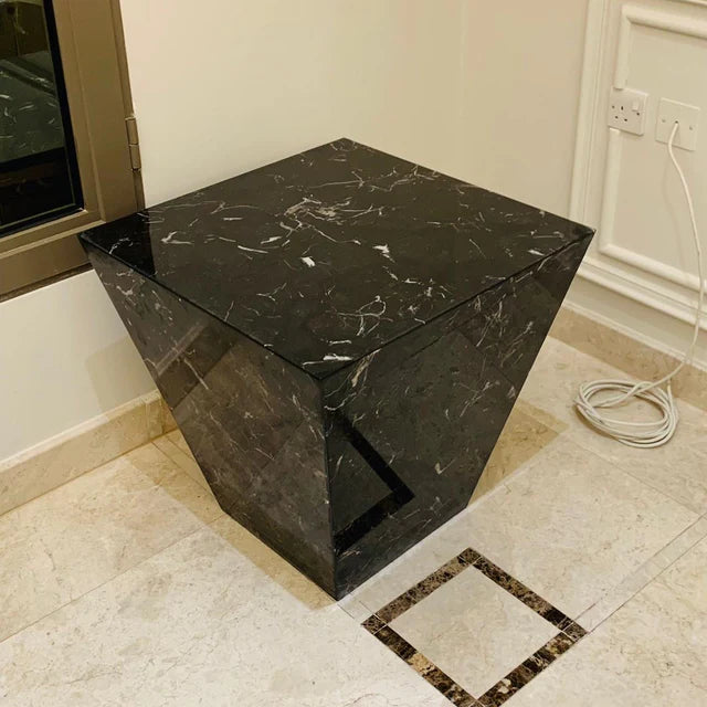 Black Flower Side Table 60x60x60