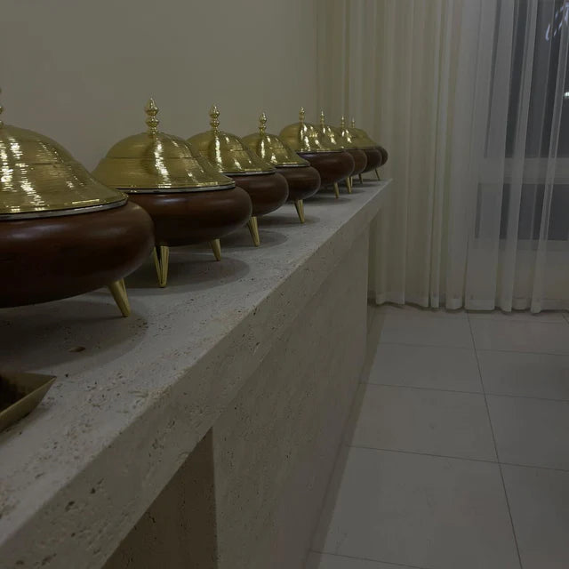 Buffet travertine dining table 400x50x90