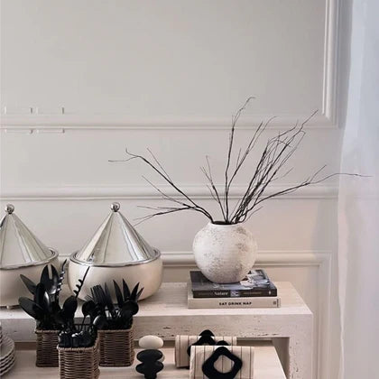 Double luxurious travertine consoles