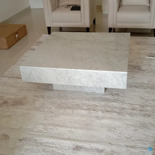 Light Arabescato Coffee Table 115x115x45