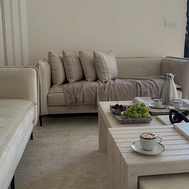 Light Travertine Coffee table 130x75x45