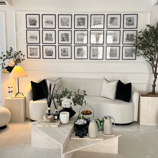 Light Travertine Marble Coffee Table 100x100x40