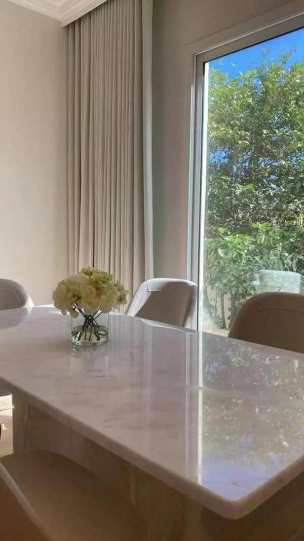 Mougla White Dining Table 180x90x75