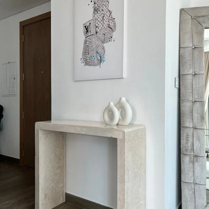 Crème Uno entrance console 120x25x90