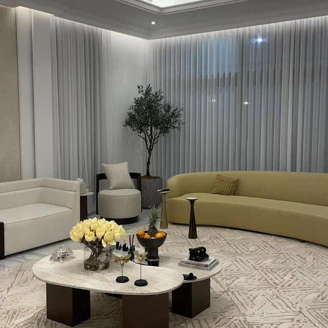 Light travertine Coffee table set of 2