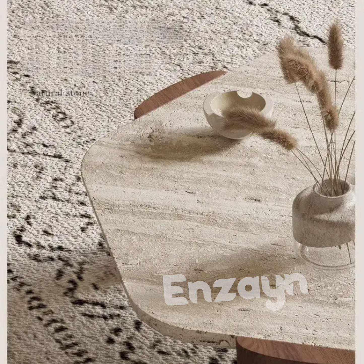 Travertine Coffee Table 90x80x35