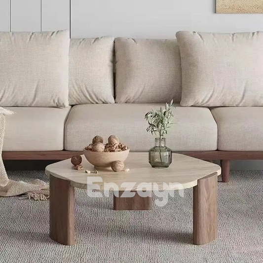 Travertine Coffee Table 90x80x35