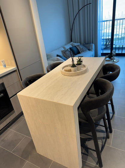 Travertine Kitchen Island - 130x60x95