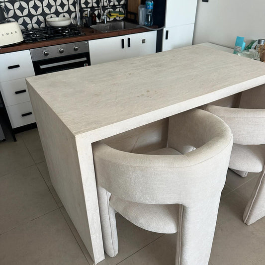 Travertine Kitchen Island – 150x80x90 cm