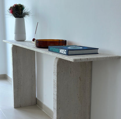 Travertine Console 130x35x90