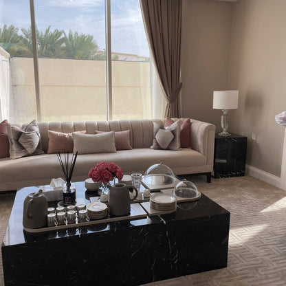 Black Marquina Coffee Table – 130x80x45 cm