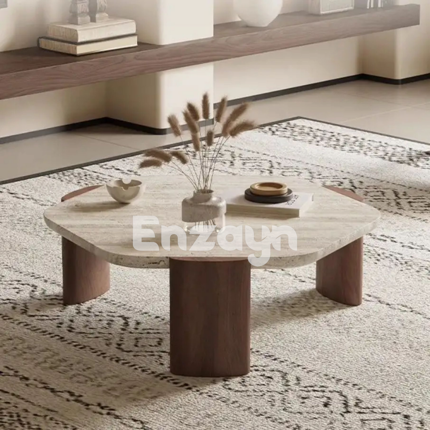Travertine Coffee Table 90x80x35