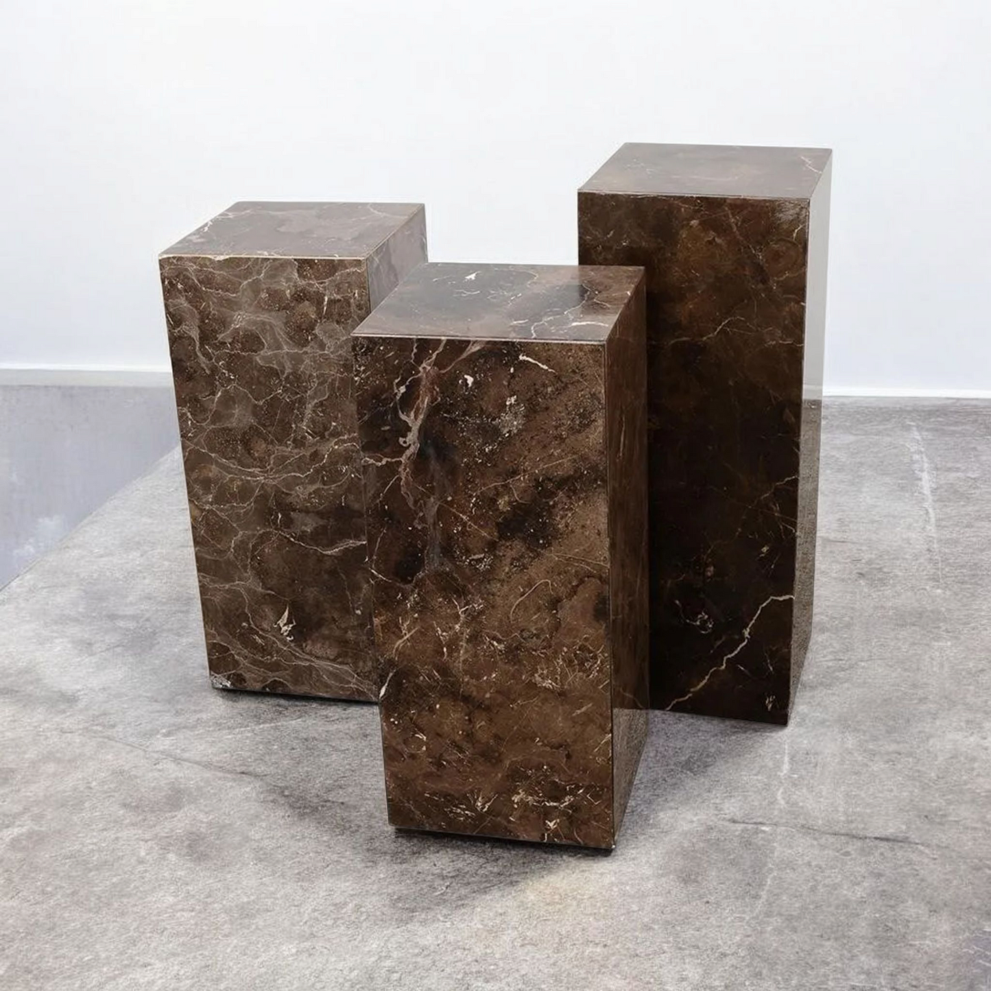 Dark Emperador Plinth 30x30x80