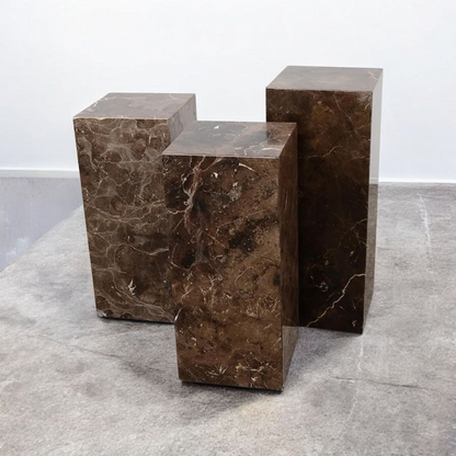 Dark Emperador Plinth 30x30x80